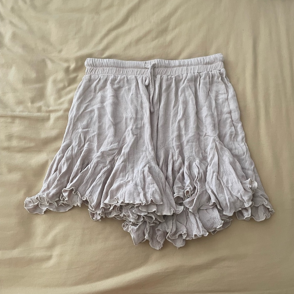 Tan Flowy Skirt